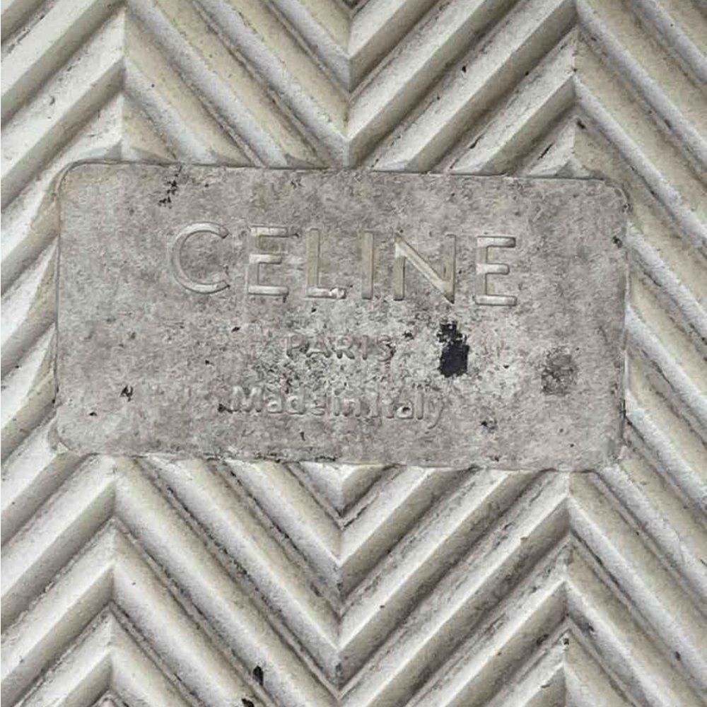 Celine Paris White Mid Leather MU 1119 Sneaker - Picture 13 of 16